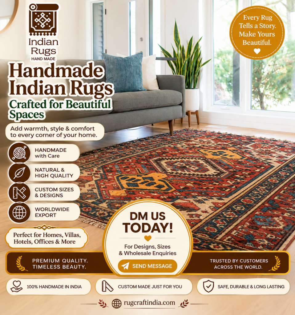 Indain wool rug for USA Customer