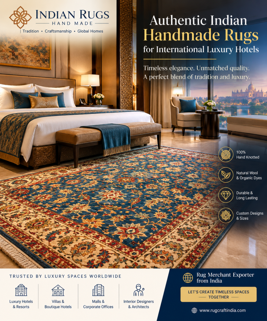 Indian hand made rug for Luxary Hotels